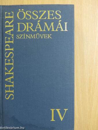 Shakespeare összes drámái IV.