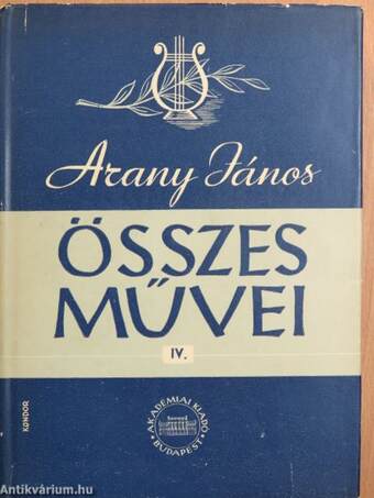 Arany János összes művei IV.