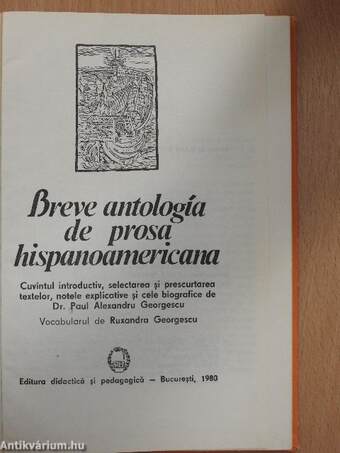 Breve antología de prosa hispanoamericana