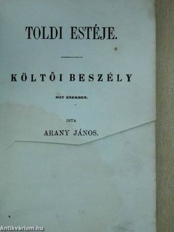 Toldi/Toldi estéje (rossz állapotú)