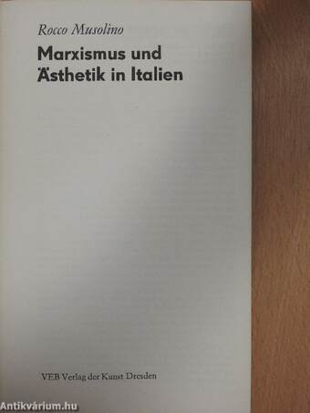 Marxismus und Ästhetik in Italien