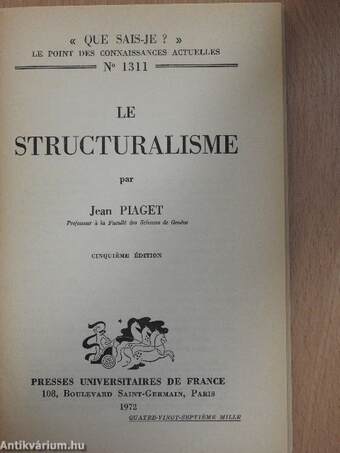 Le structuralisme