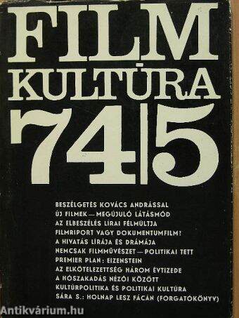 Filmkultúra 1974. szeptember-október