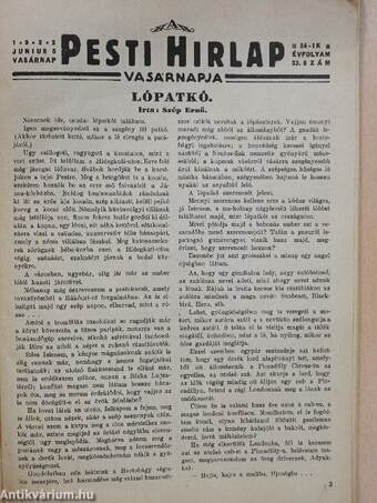 A Pesti Hirlap Vasárnapja 1932. junius 5.