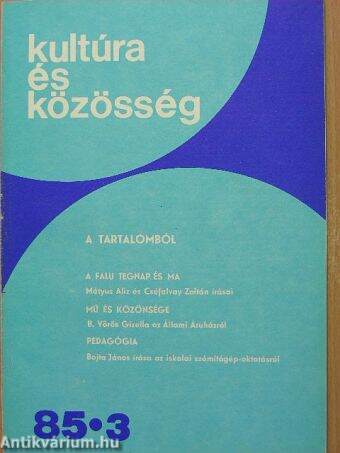 Kultúra és Közösség 1985/3.