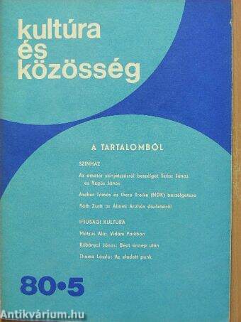 Kultúra és Közösség 1980/5.