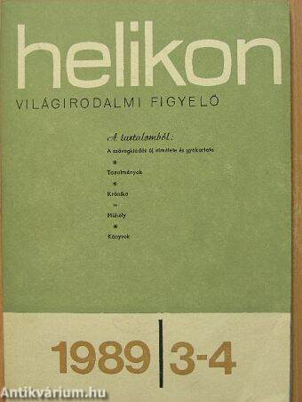 Helikon 1989/3-4.