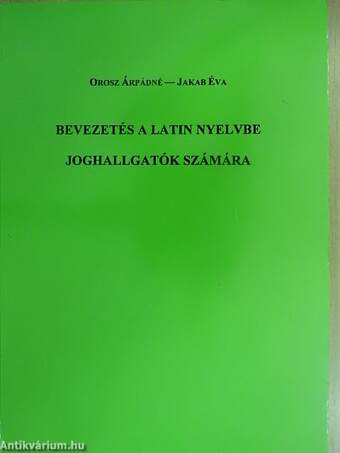 Bevezetés a latin nyelvbe