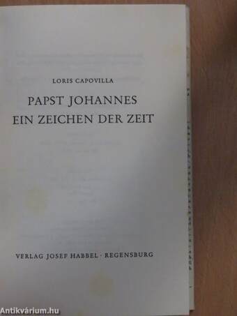 Papst Johannes - Ein Zeichen der Zeit