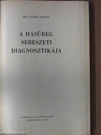 A hasüreg sebészeti diagnosztikája