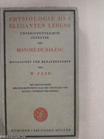 Physiologie des eleganten lebens