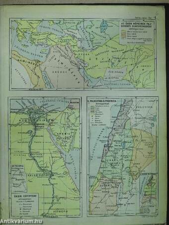Történelmi atlaszokból származó térképek gyűjteménye (154 db)