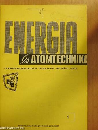 Energia és Atomtechnika 1971. január-december