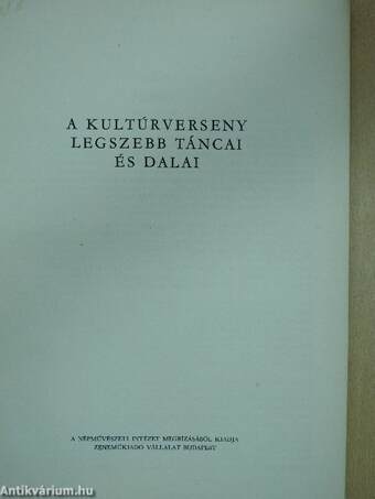 A kultúrverseny legszebb táncai és dalai