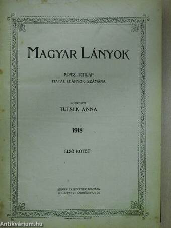 Magyar Lányok 1918. (nem teljes évfolyam)/1919. január 1. I-II.