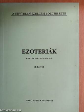 Ezoteriák II. (töredék)