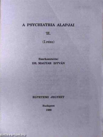 Psychiatria II/1.