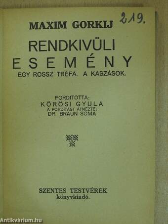 Rendkivüli esemény