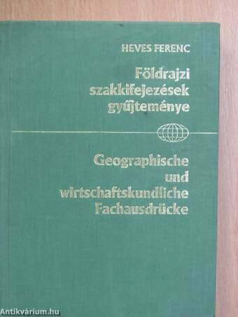 Természet- és gazdaságföldrajzi szakkifejezések gyűjteménye