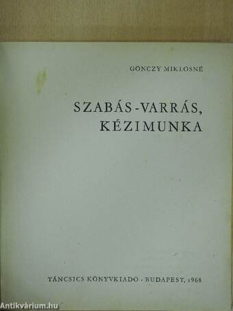 Szabás-varrás, kézimunka