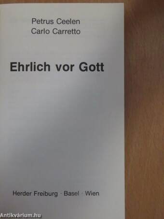 Ehrlich vor Gott