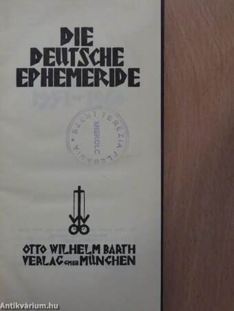 Die Deutsche Ephemeride IV.
