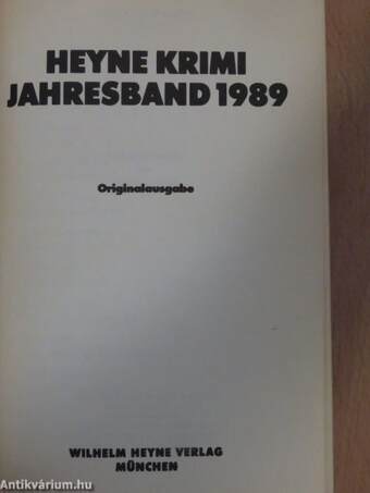 Heyne Krimi Jahresband 1989