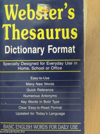 Webster's Thesaurus