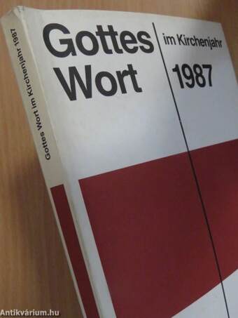 Gottes Wort im Kirchenjahr 1987 A/1