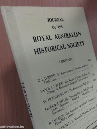 Journal of the Royal Australian Historical Society September 1978