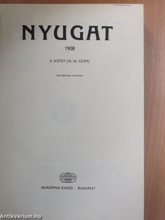 Nyugat 1908. II.