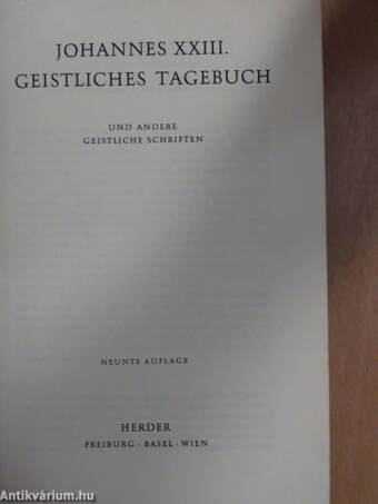 Geistliches Tagebuch