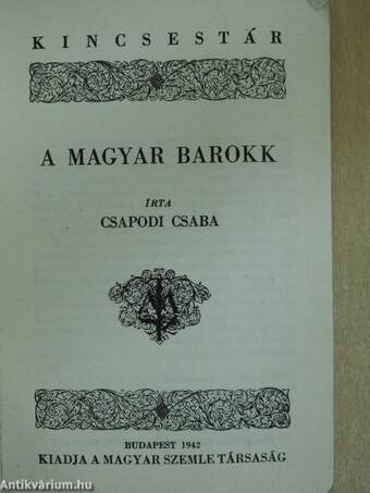 A magyar barokk