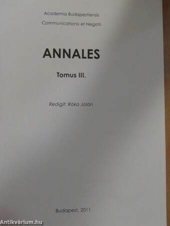 Annales III.