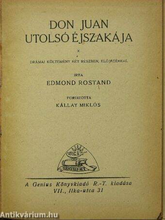 Don Juan utolsó éjszakája