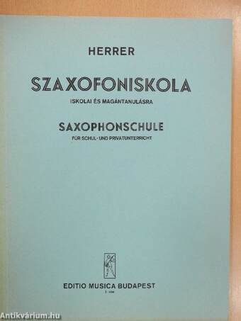 Szaxofoniskola/Saxophonschule