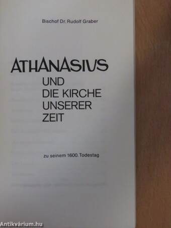 Athanasius und die Kirche unserer Zeit