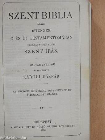 Szent Biblia