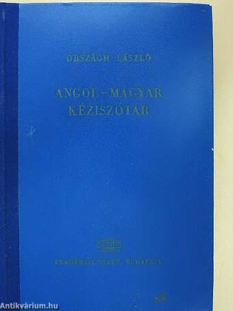 Angol-magyar kéziszótár