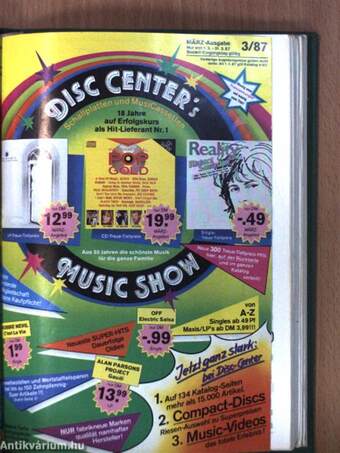 Disc Center's Music Show 1987/Disc Center's Music Magazin 1987 (vegyes számok) (5 db)