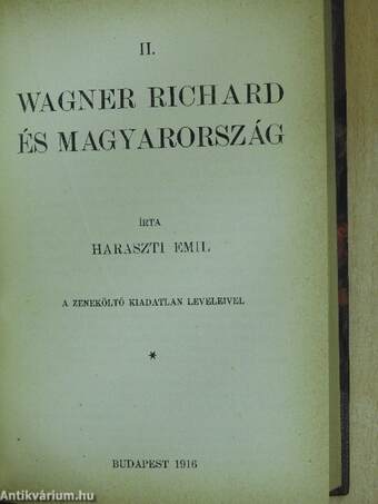 Wagner Richard/Wagner Richard és Magyarország