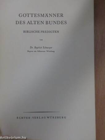 Gottesmänner des alten Bundes