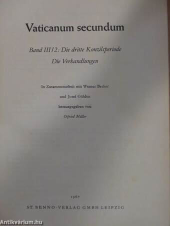 Vaticanum secundum III/2.