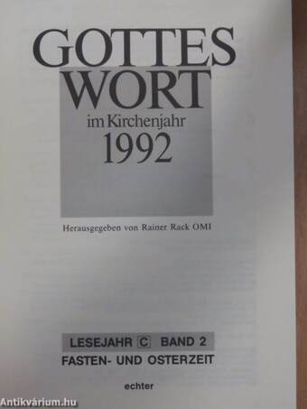 Gottes Wort im Kirchenjahr 1992 C/2