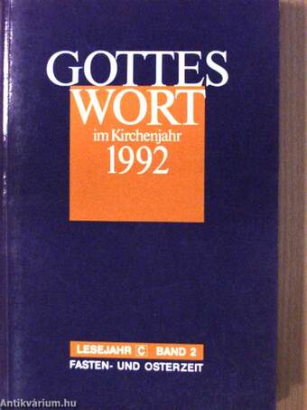 Gottes Wort im Kirchenjahr 1992 C/2