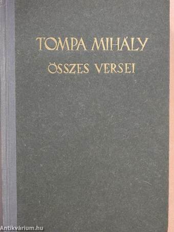 Tompa Mihály összes versei