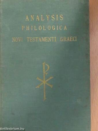 Analysis Philologica - Novi Testamenti Graeci