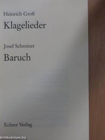 Klagelieder/Baruch