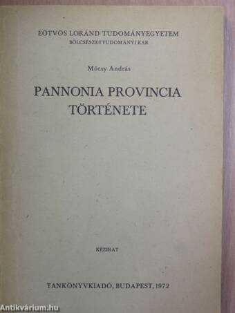 Pannonia provincia története