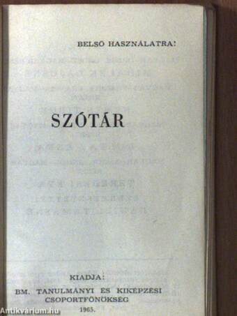 Szótár